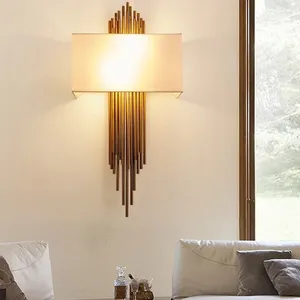 Wall Lamp Nordic Modern Gold Led Sconces Luxury Lights For Living Room Bedroom Bathroom Home Indoor Lighting Fixture Decor