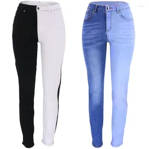 Kvinnors jeans 2024 raka byxor för kvinnor streetwear som säljer kvinnors höga midja super elastiska kvinnor