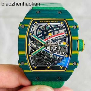 Milles Watch Richamills Watches RM Holwatch Mens Serisi RM6702 NTPT Ultra İnce Tam İçi Boş Otomatik Mekanik Geri Şeffaf Hareket Single