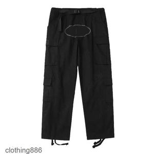 Męskie spodnie Cortieze Cargo Streetwear Hip Hop Retro Drukowane swobodne spodni wojskowe Retro Multi-Pockets Straight High Street Loose Para Jogger Alcatraz AE13