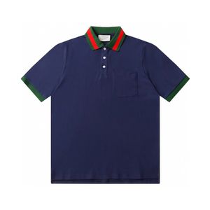 Designer de camiseta masculina Polo Men's Polo Polo de ponta bordado colarinho de moda bordado Luxo de camiseta masculina #0032