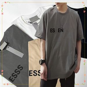 24SS ESS Designer de luxo Designer Tide camisetas letra de tórax PRIMA