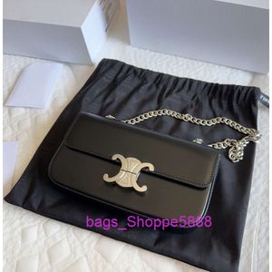 Магазины продают сумочки онлайн маленькие пакеты женские женские 2024 Новый черный Sier Square Bag Ceending Chaine inderamm Rl4n