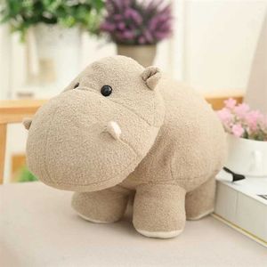 Stuffed Plush Animals Cute Cartoon Animal Hippo Elephant Doll Kaii Cartoon Doll Sofa Room Decoration Boys and Girls Christmas Birthday Gift