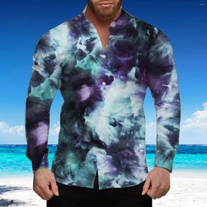 Men's Casual Shirts Summer Beach And Hip Hop Digital Printed Shirt T Unisex Men S Long Sleeve