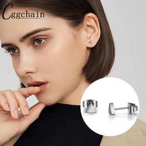 Stud Earrings Titanium Studs Triangle Hypoallergenic Ears For Sensitive Women Girls Men Premium High Polished
