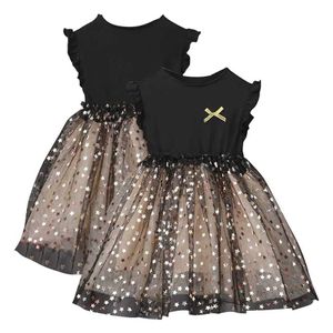 Mädchenkleider Vorschule Mädchen Kleid ärmellose Party Prinzessin Kleid süße Pailletten Design Kinderkleidung Baby Mädchen Kleidung D240520