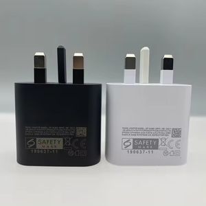 UK PULG WALL CHARGER USB C för Samsung PD 25W Chargers Galaxy S20/S20 Ultra/Note10/Note 10 Plus TA800