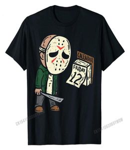 Friday 12th Funny Halloween Horror Polo Shirt Movie Humor Tshirt Men Fitness Tight Tops Cotton Tshirts Birthday9059769