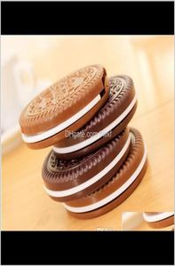 Mirrors Deor Home Gardenjapan Style Mini Cute Cocoa Compact Pocket Portable Hand Mirror With Comb Makeup Tools 2 Colors I Like D3846286