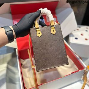 Designer Tote Bag Sac Plat Handväska Vintage Leather Shopping kan hålla mobiltelefoner och personliga föremål avtagbara justerbara