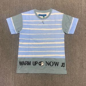 Azul 2024 lavado fazer camiseta de manga curta velha para homens mulheres tee de verão vintage