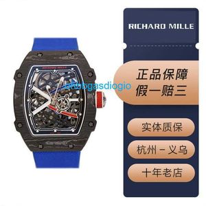 Mekanisk automatisk klocka RM Luxury Watches Mills RM6702 Blue Mens Watch Ntpt Carbon Fiber Titanium Metal Dial Automatic Machinery World Famous Watch L Oham