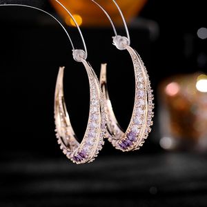 S925 Silver Needle Earrings European and American Style Designer Jewelry with a Light Luxury StyleLarge C-shaped Earring