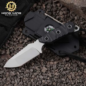 Utomhus Yangjiang Portable Multifunktionell hög hårdhet Camping Survival Straight Fire Stone Combination Knife 51cce0