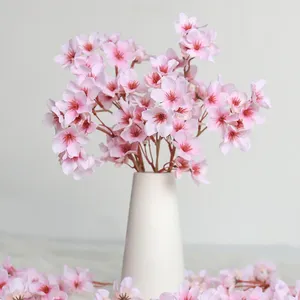 Dekorative Blumen Simuliertes Pfirsichblütenkünstiger Seidenblume Hochzeit Dekoration Haus Home