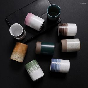 Tassen Japanisch Bunte Espresso -Tasse Retro Keramik persönlicher Tee -Set Wasserbecher Kaffee Teemware