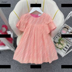 トップの女の赤ちゃんの服ドレスガールズブルーコットンベストドレスコートスタイルコットンスカートハイエンドガールズドレスサマーキッズプリーツドレス90-160cm