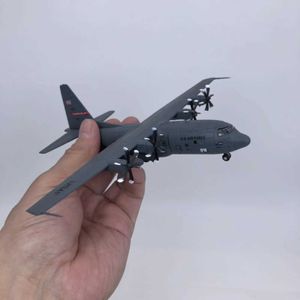 Aircraft Modle 1 200 Scale Diecast C130 transport aircraft model with brackets used for room shelves office display decoration series gifts s2452022