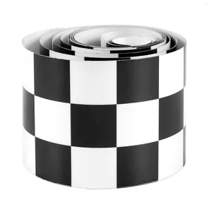 Window Stickers 3 Inch Black/White Checkered Decal Tape Car Motorcycle Bike Tank Sticker
