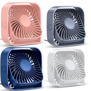 Ongol USB Desk Fan Strong Airflow & Quiet Operation Three-Speed Wind Mini Table Fan 360° Rotatable Head for Home Office Bedroom