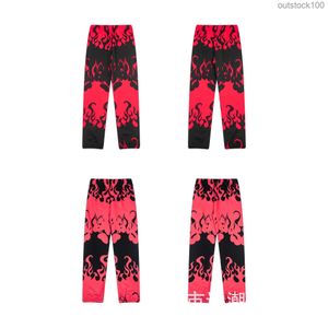 Casual GaleryDapt Pants High Quality Branded Logo Tide Flame Tie Dye Gradient Printed Casual Pants for Men and Women Spring and Autumn Fashion