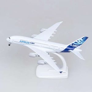 18cmダイキャスト金属合金飛行機モデルA380プロトタイプ航空航空機飛行機の飛行機