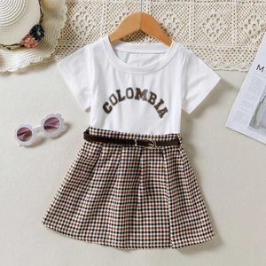 Set di abbigliamento per ragazze Nuovo prodotto Prodotto Studente Scuola Primaria e Secondaria SET T-SHIRT+MALIGLIE DUE PEZI Y240520Y5TV