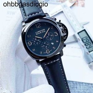 Designer Watch Same Men's Panerass High-end Atmosphere Versatile Student Handsome Multifunctional Leather 02hn Watch