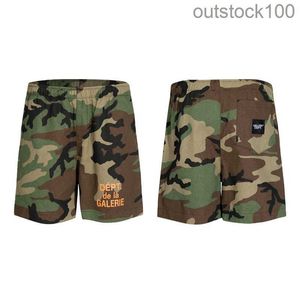 Fashion Galerydept designer pants high quality original green camouflage shorts letter printed shorts pure cotton casual pants summer capris