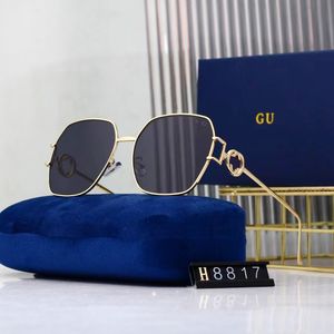 Sonnenbrille Frauen Schlanker Rahmen Designer Sonnenbrille Reisebrille Trend Männer Geschenkbrillen Strand Schattierung UV -Schutz Polarisierte Brille Geschenkbox schön