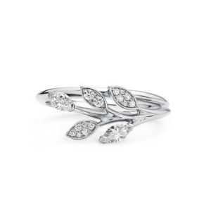 Designer Brand Precision High Quality New Product Leaf Ring Fashionable Personality Hundred Towers DFOX