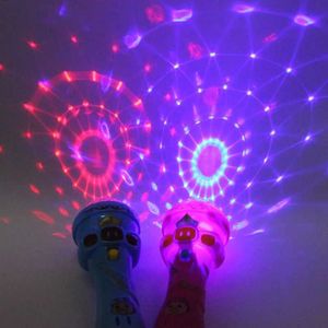 Led Toys Fashionable Classic Flash Microphone Toy Mini Cute Music Karaoke Mike Glowing Toy Novel Party Star Light Rod Prop Toy S2452099 S24520