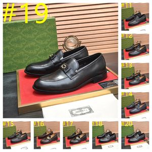 28Model Luxury Men Sapatos casuais homens sapatos de couro genuínos homens designer tênis de vestido estampas pontiagudas de capa de casamento