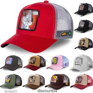 Nowa marka anime króliczek Looney taz kaczka snapback czapka bawełna baseball mężczyźni kobiety Hip Hop tato mesh hat trucker dropshipping9llh