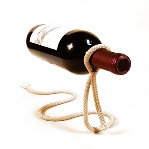 Suspended Rope Wine Rack Serpentine Snake Bracket Bottle Holder Home Decoration Stand Shelf Table Decor Display Gift 240518