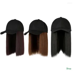 Ball Caps Dropship Baseball With Straight Hair Hat Long Wigs Women Casual Concise Sunshade Adjustable For Sun Visor