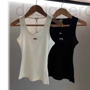 Camisoles Tanks Designer Trendy Brand Faden Tank Top bestickt Slimming Inner Layer Sommer Baumwolltank Top 5W5G