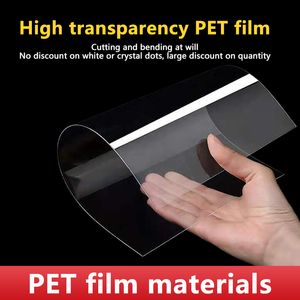 Alta transparência Filme de animais de estimação/material de folha de PVC, filme de máscara de nevoeiro fosco, folha de plástico, material de folha de animais de estimação resistente a alta temperatura