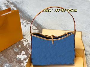 Mode Luxus -Designer -Tasche, Handtasche, Frauenumhängetasche, neuer Denim -Halsband -Modetrend -Einkaufstasche, Damen -Unterarmstil