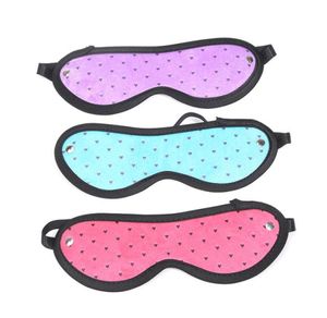 Nietfetisch Maske BDSMleder Eye Mask Quality Sex Blindfold Eye Patch Sexprodukte für Männer Frauen Paare Erwachsene Produkte1100964