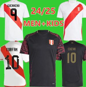 Dzieci Peru Soccer Jerseys 2024 Copa America Home Away Football Shirt Peruana National Team Pineau Cuevas Solano Pizarro Abram Aquino Guerrero Cubillas 998