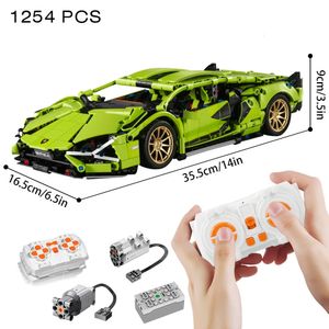 Riceblock Technical 1 14 Racing Sport Car Model Building Blocks Bricks MOC City Vehicle Supercar Adult Toy For Boy Children Gift 240520