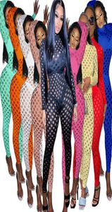 Women sheer Jumpsuits night club wear Sexy hollow out Rompers casual skinny overalls plus size S2XL Slim Leggings Summer clothes 5806809