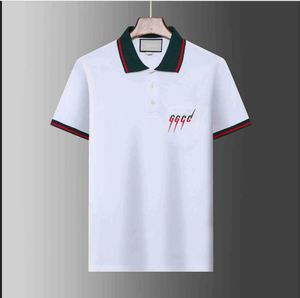 Mens Polo Gráfico T-shirt Designer Homem Moda Cavalo Camisetas Casuais Homens Golf Verão Polos Camisa Bordado High Street Trend Top Tee Tamanho Asiático M-XXXL