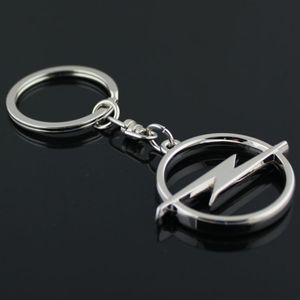 5st. Mycket mode metall 3D -billogo Nyckelring nyckelkedjan Keyring Key Ring Chaveiro llavero för Opel Auto Pendant Car Accessories Partihandel 205e