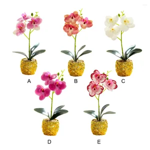 Decorative Flowers Long-lasting Durability Artificial For Home Decor Realistic Appearance ABS Bonsai Wedding