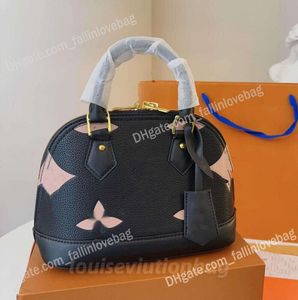 7A Shell Bag Luxury Handväska Tygväskans designer Väskor Axel och Crossbody Bag Long Belt präglade Casual Totes Lady Luxurys handväskor Kvinnor Purse äkta läder