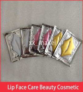 Máscara de lábio de ouro branco rosa Pads de lábios Balm a umidade essência Crystal Collagen Patch Pad Face Care Face Cosmetic4116127