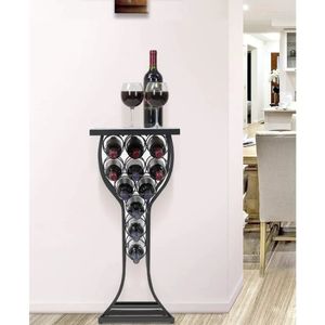 Wine Rack Freestanding Floor Storage Display Table for Bar Faux White Marble Top Bottle Holder 240518